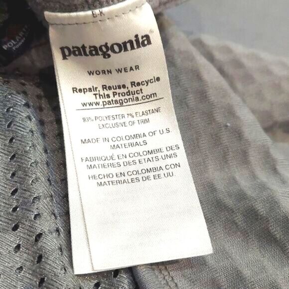 Patagonia Gray Waffle Full Zip Jacket Sz S - Picture 6 of 9